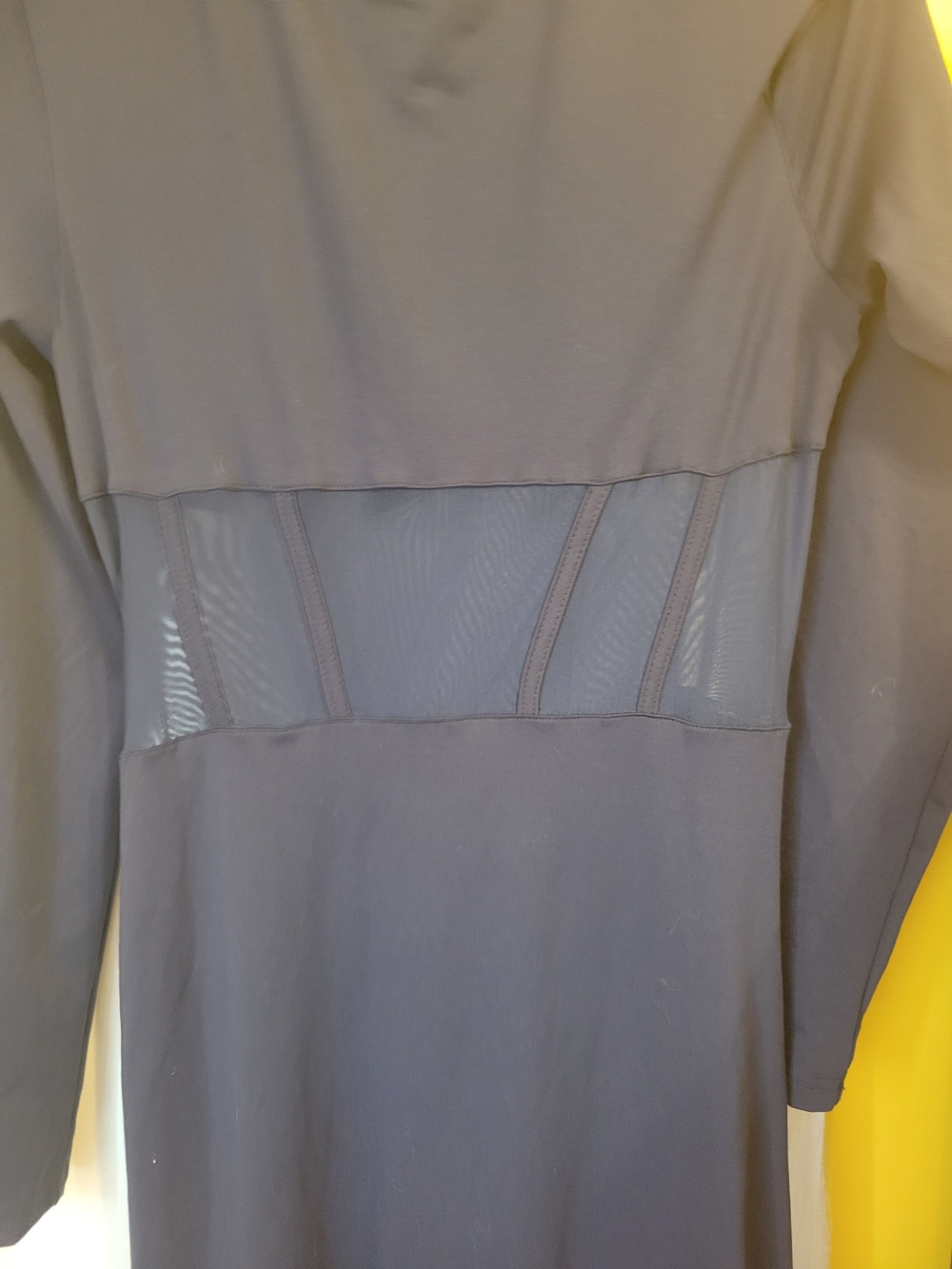 Long Sleeve Navy Twist-Front Maxi Dress - Picture 4 of 9